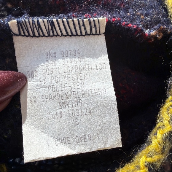 Vintage To the Max Zigzag Knit Sleeveless Mock-neck | Made in USA | S - Picture 10 of 10